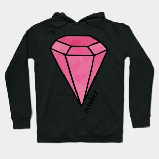 October Pink Sapphire Birthstone Hoodie